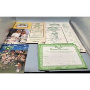 Cabbage Patch Kids Doll Instructions Brochure Registration Cards